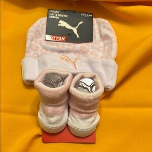 Puma Infant Hat & Bootie Combo - Pink